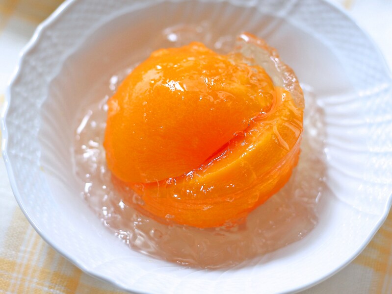 桃缶でゼリーの作り方！ゼラチンで作るまるごと桃ゼリーのレシピ #AllAbout